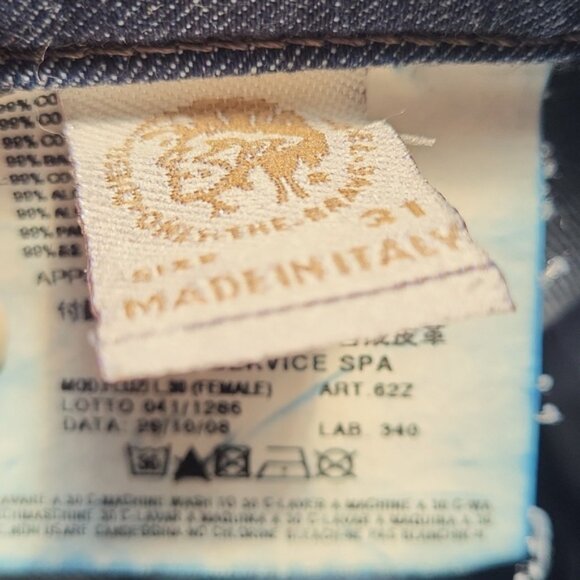 Diesel Fluzi Mid-Rise Faded Wide Flare Stretch‎ Jeans SZ 31 - Picture 11 of 12